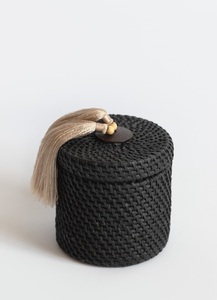 Juego de cajas de ratán tejidas vintage Caja decorativa hecha a mano de ratán Caja pequeña de ratán - Product Image 5