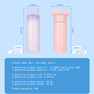 Tintura professionale per stirare i <span class=keywords><strong>capelli</strong></span> con applicatore graduato per parrucchieri bottiglia di lavaggio a secco - Product Image 2