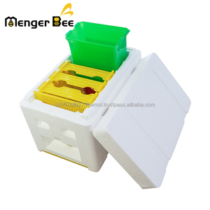 กล่องเพาะพันธุ์ผึ้งควีนแบบชั้นเดียว 3 เฟรม รุ่นใหม่ Menger Bee ทำจากโฟมโพลีสไตรีน ABS สีขาวและเหลือง รุ่น B-22 - Product Image 2