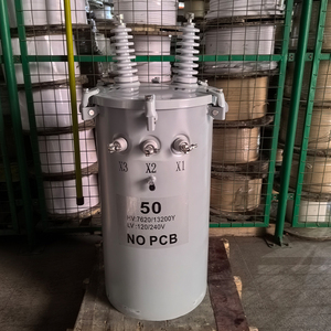 25kVA Single Phase Oil Immersed <b>Transformer</b> 11kV 220V/240V to 440V 50Hz/60Hz On-Column Type - Product Image 1