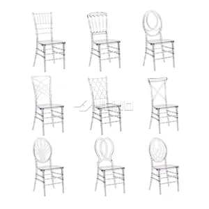 Chaises <span class=keywords><strong>de</strong></span> mariage en acrylique pour événements, style Chiavari, en plastique, pour adultes, en gros, pour hôtels modernes, fabriquées en Chine - Product Image 3