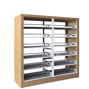 Double size modern school book library bookcase bookshelf steel storage metal book shelves library book shelf