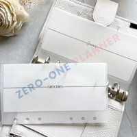Classeur personnalisé A5 A6 A7 papier vélin mat givré sans zip organisateur d'argent enveloppes de rembourrage portefeuille pour la budgétisation