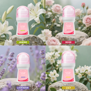FLORA RUBY 50ml Déodorant Roll-On à la Lavande Sans Aluminium Formule Naturelle Protection Anti-Odeur Longue Durée 48H Anti-Friction Doux - Product Image 6