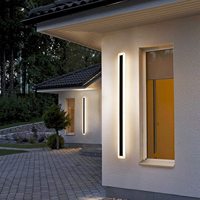 Hôtel Villa Étanche Jardin Linéaire Longue Bande Mur En Acier Applique Extérieure Luminaire Led Appliques LED Applique Murale Extérieure