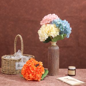 Artificial Silk Flower Single Branch French Four-Corner Hydrangea Wedding Home Decor Handmade Long Lasting 3-5 Years - Product Image 5