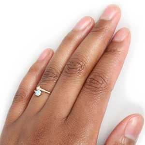 Gemnel เครื่องประดับโอปอลแฟชั่นสีเงิน925สีฟ้าแหวนทอง14K ดีไซน์ใหม่ล่าสุดสำหรับสาวๆ - Product Image 6