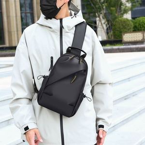Sacs de poitrine grande capacité avec logo personnalisé, imperméables, bandoulière simple, fermeture éclair avec ceinture, pour hommes et femmes - Product Image 3