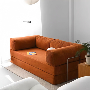 Modern Fabric Convertible <strong>Sleeper</strong> Couch <strong>Double</strong> Boneless Couch Living Room Sofas Foam Compressed Sofa Bed China Furniture - Product Image 4