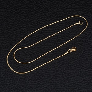 Hot Selling Simple <b>Titanium</b> Steel Snake <b>Chain</b> Necklace Gold Silver Plated Popular Design Unisex's Necklaces Fashion Jewelry - Product Image 4