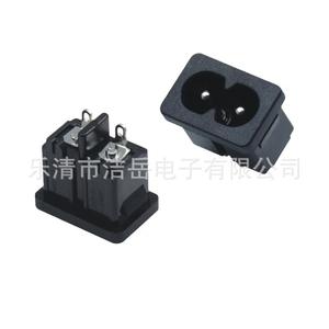 Enchufe en forma de ocho Ac-026, 1 toma, sin conexión a tierra, 250 V, material de PC, para dispositivos de audio y video, tipo sobremesa - Product Image 2