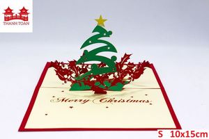 Carte de vœux de Noël rouge avec inscription blanche et motif de houx - Product Image 5