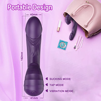 Intensiver Saugvibrator Interaktiver Vakuum-Puls-Stimulator für Weiblichen Orgasmus Realistische Textur G-Punkt-Stimulator J-Form Erwachsenen-Sexspielzeug
