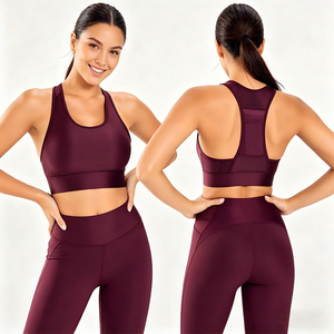 Sujetador Deportivo de Moda OEM&ODM con Logotipo, Tops de Yoga con Sujetador Incorporado, <span class=keywords><strong>Ropa</strong></span> de <span class=keywords><strong>Gimnasio</strong></span> <span class=keywords><strong>para</strong></span> Mujer - Product Image 2