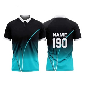 Nouvelle conception, sublimation, vente chaude, top des ventes, dernière conception, bonne qualité, 100% polyester, maillots de <span class=keywords><strong>cricket</strong></span> personnalisés pour hommes - Product Image 2