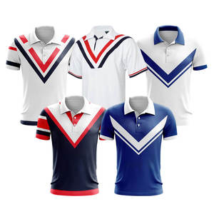 New High-quality Breathable Quick Dry <b>Polyester</b> Durable Men's Team Top Sports Rugby <b>Shirt</b> Heat-Transfer Printed Summer Short - Product Image 6