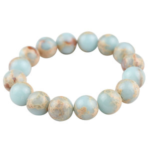 Shoushan Stone <b>Bracelet</b> 18 Round Beads Antiques Style Gift Jewelry Unisex - Product Image 5