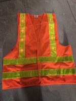 Gilet de sécurité Roadsafe LOGO VEST haute visibilité, 12 LED, rechargeable, avec bandes réfléchissantes, idéal pour les travailleurs