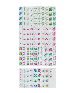 Juego <span class=keywords><strong>de</strong></span> 160 Fichas <span class=keywords><strong>de</strong></span> Mahjong Americanas Personalizadas <span class=keywords><strong>de</strong></span> Cuatro Capas con Letras, Disponibles en Stock - Product Image 6