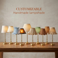 Lampe de table sans fil en tissu 2700K avec télécommande tactile, abat-jour en lin remplaçable, 40 cm de haut, pour mariage, événement, restaurant - En stock