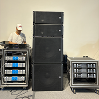 Haut-parleur passif double 10 pouces LS3 Line Array Série LA Mono 700W/500W XLR/Speakon Garantie 3 ans Coque en bois Montage polyvalent