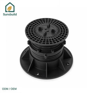 Sunsbuild Durable Plastic Floor <b>Pedestal</b> Adjustable Base Matte Finish Industrial Design Flooring Accessories - Product Image 2