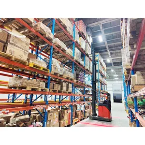 warehouse racking storage factory supply high density assemble steel adjustable drive-in racking system warehouse shelving