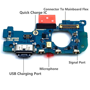 Connecteur de Port de charge pour <span class=keywords><strong>Samsung</strong></span> <span class=keywords><strong>A33</strong></span> <span class=keywords><strong>5G</strong></span> A336B connecteur de Dock USB pièces de rechange <span class=keywords><strong>chargeur</strong></span> Port de charge câble flexible - Product Image 5