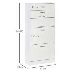 Luxe Design moderne Ultra-mince entrée basculant seau stockage chaussures étagère armoire suspendue murale petite famille porche arche - Product Image 6