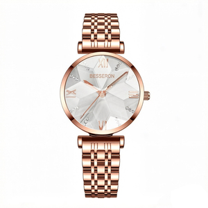 Reloj de Mujer en Oferta, Conjunto de Relojes de Lujo con Correa de Acero, Reloj de Cuarzo Impermeable para Mujer, Estilo Simple y Moderno - Product Image 5