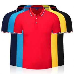 เสื้อโปโลกอล์ฟสีพื้นแบบขายส่ง ผ้าโพลีเอสเตอร์ 100% ปักลายได้ พร้อมสกรีนลายตามสั่ง - Product Image 4