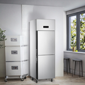 Réfrigérateur vertical compact de 500 L en acier inoxydable avec porte à refroidissement par air - Product Image 1