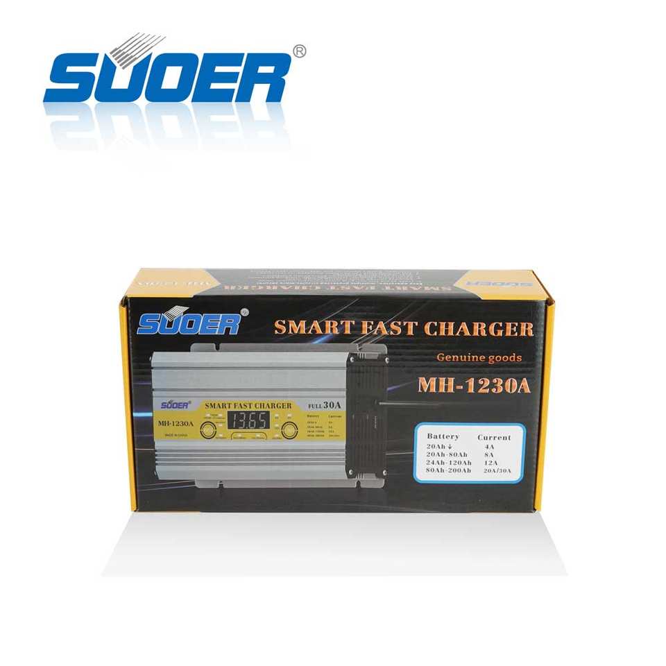 Suoer MH-1230A 12V 30A Three-Phase Charger - Reliable & Efficient