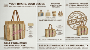 Premium Handwoven Straw Woven Tote <b>Bag</b> <b>Large</b>-capacity Tassel Eco-friendly Portable Women's <b>Canvas</b> Shoulder <b>Bag</b> with Custom Logo - Product Image 3