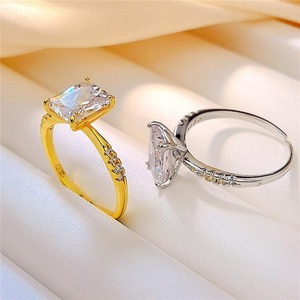 Anello Aperto Sottile con Dettaglio Scintillante, Design Delicato, Accessori di Moda per Donne - Product Image 3