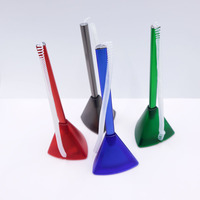 Fournitures de bureau Table de comptoir Support de bureau Stylo à bille avec logo personnalisé Stylos avec support en triangle