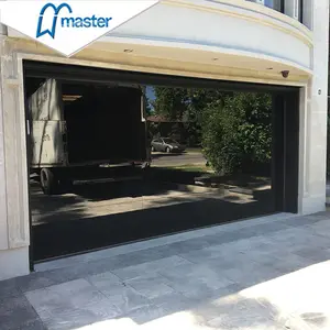 All Glass Garage Door 9x8 9x7 16x7 Modern Sectional Overhead Full View Aluminum Tempered Glass Panel Garage Door Price Plexiglass Garage Door