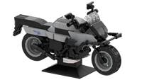 Set Model Motor Seri Kreatif Rakitan Desain Kustom, Blok Bangunan Kreatif, Mainan Bata Plastik ABS