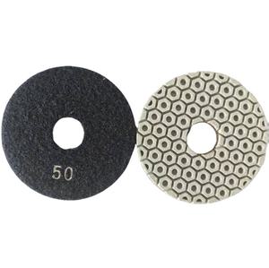 Tampon de <span class=keywords><strong>polissage</strong></span> de sol flexible JDK 4 pouces 7 étapes avec résine humide et sèche pour granit, quartz, marbre, pierre d'ingénierie, personnalisable OEM 100 MM - Product Image 4
