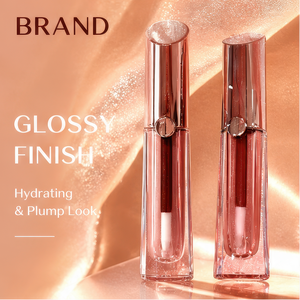 Gloss à lèvres mat naturel longue tenue 4,5 ml, tube transparent à embout incliné, marque privée pour maquillage de fête, logo personnalisé - Product Image 5