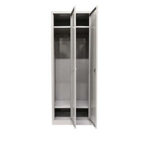 Armadietto elettronico a 2 porte e in acciaio con serratura a chiave per uso ufficio - Product Image 1