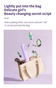 Mini <span class=keywords><strong>Plancha</strong></span> de Pelo Profesional Inalámbrica Portátil con Iones Negativos, Peine Caliente <span class=keywords><strong>Sin</strong></span> Dañar el Cabello, Cepillo Alisador - Product Image 6