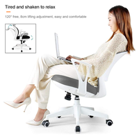 Maille de chaise ergonomique à dossier haut avec soutien lombaire personnalisé accoudoirs confortables de bureau chaise de bureau pivotante multifonctionnelle