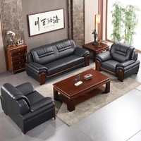 Ensemble de canapés de bureau exécutifs en cuir moderne - Usage commercial de luxe, origine chinoise