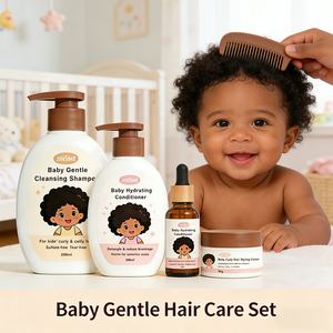 Ensemble de soins capillaires pour cheveux bouclés noirs pour enfants, marque privée |   Kit de shampooing, après-shampooing et crème coiffante pour cheveux texturés - Product Image 3
