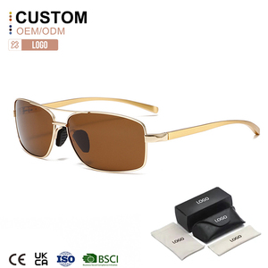 Hot Selling Double Bridge Oval Shape <strong>Polarized</strong> Lens <strong>Metal</strong> <strong>Sunglasses</strong> Retro Style <strong>Sport</strong> Style TAC <strong>Metal</strong> <strong>Sunglasses</strong> - Product Image 1