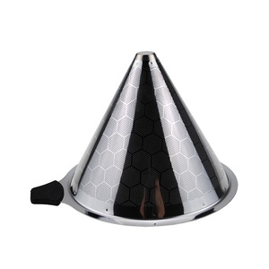 <span class=keywords><strong>Filtre</strong></span> à <span class=keywords><strong>café</strong></span> <span class=keywords><strong>Permanent</strong></span> en acier inoxydable, de qualité alimentaire, 1 pièce, goutteur, cône réutilisable, sans papier - Product Image 3