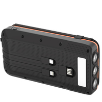 Nouvelle batterie externe portable 2025 de grande capacité 20000 mAh avec câble intégré, charge sans fil pour iPhone, panneau solaire pliable, étanche