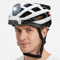 Casque de vélo intelligent pour la conduite nocturne avec clignotants LED, casque de cyclisme pour les trajets en ville et la sécurité routière