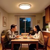 Plafonnier LED Tendance 2025 – Nouveauté : Lampes de Plafond Double Anneau 12W, 18W, 24W – Panneau LED Rond pour Éclairage de Plafond